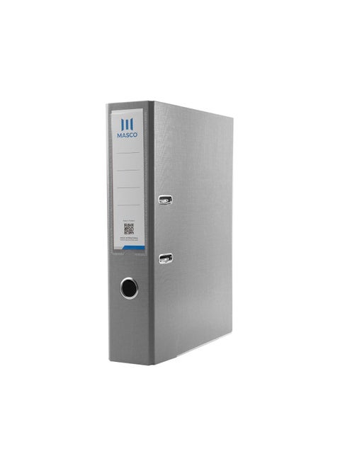 2 Ring A4 Size Box Folder File, Grey