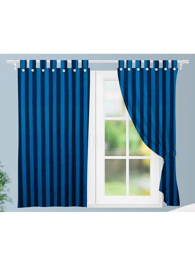 NISSI Cotton Window Curtains || Pack of 2|| (Navy Blue), Blackout - Image 1
