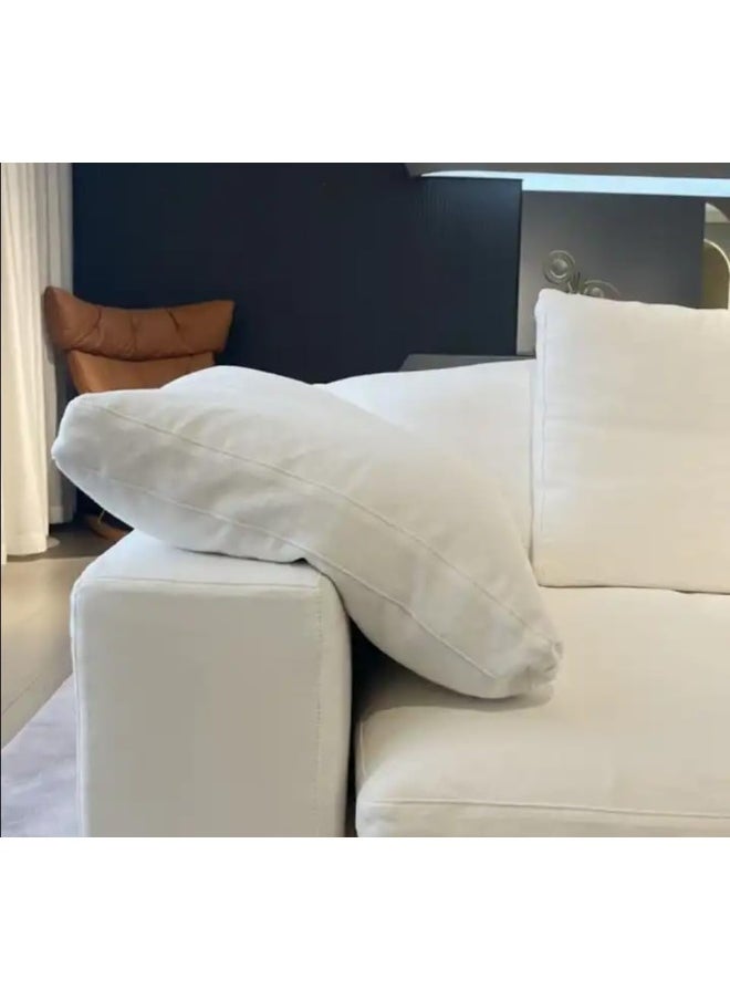 Generic - Minimalist White Nordic Sofa Set for a Soft and Modern Living Room Ambiance - Image 1