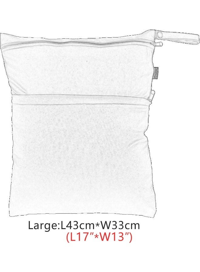 Damero حقيبة دامييرو الكبيرة القابلة للغسل لحفظ الأشياء الرطبة والجافة - Image 5