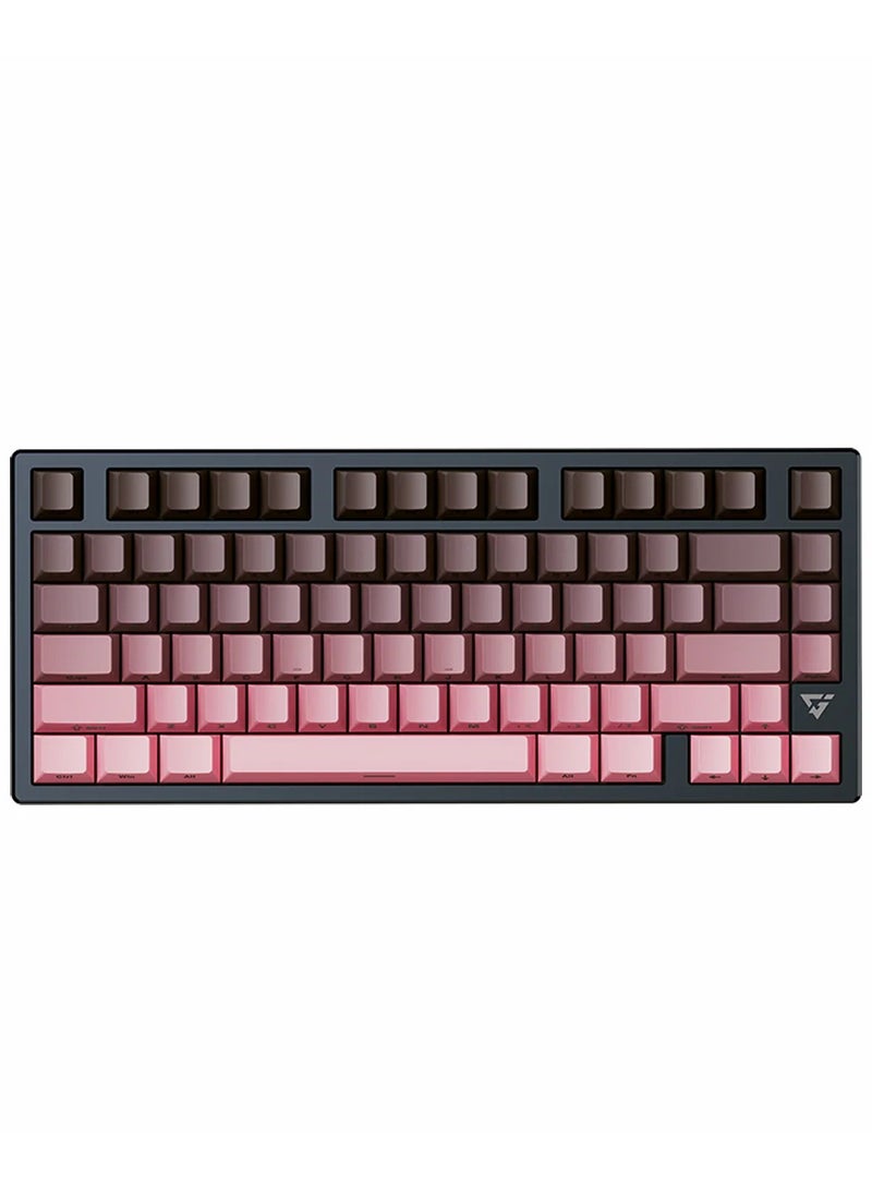 ATK ATK V75X Wireless Mechanical Keyboard with Bluetooth and Three Connection Modes USB-C / 2.4G / Bluetooth (8000mAh) Hot-swappable Full Keys and 16 Million Color RGB Backlighting 75% Customizable Keypad Structure (80 Keys) Ultra-Low Latency 1ms Color Blackberry Pink - Image 1