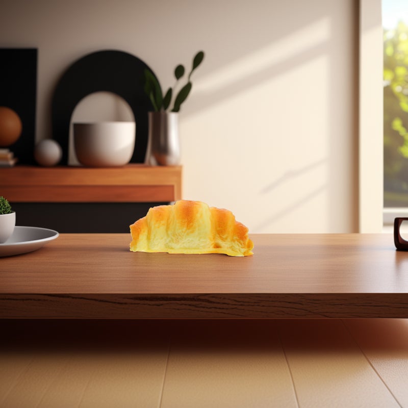 2pcs Artificial Croissant Bakery Display Decoration Props Faux Food Model Simulation Croissants for Cabinet Showcase Decoration - Image 5