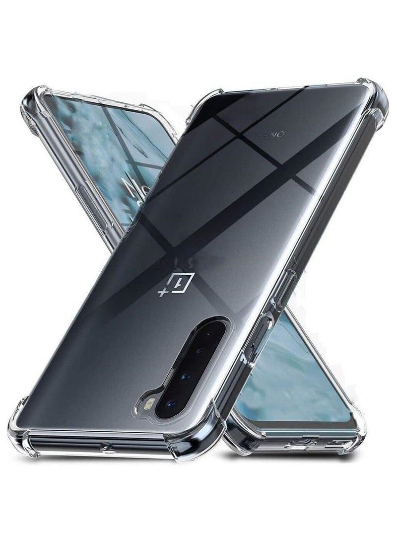 إيف واضحة الصدمات الكاملة الجسم المضاد للخلع غطاء العلبة TPU واضحة لـ OnePlus Nord 5G - Image 1