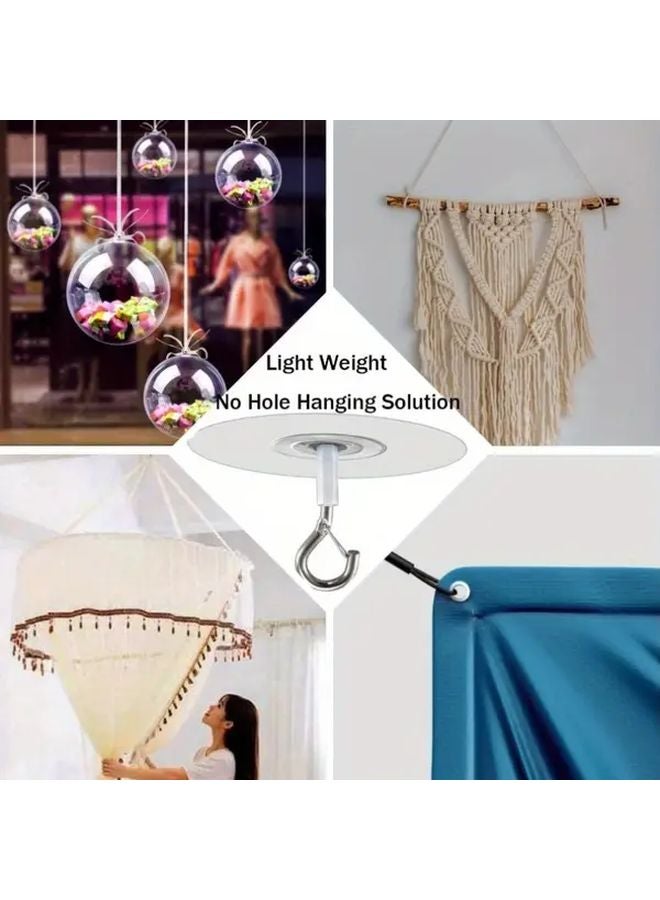 3 عبوات من الخطافات السقفية الشفافة ذاتية اللاصق المضادة للماء لمصاصات الرياح البالونية - Image 3