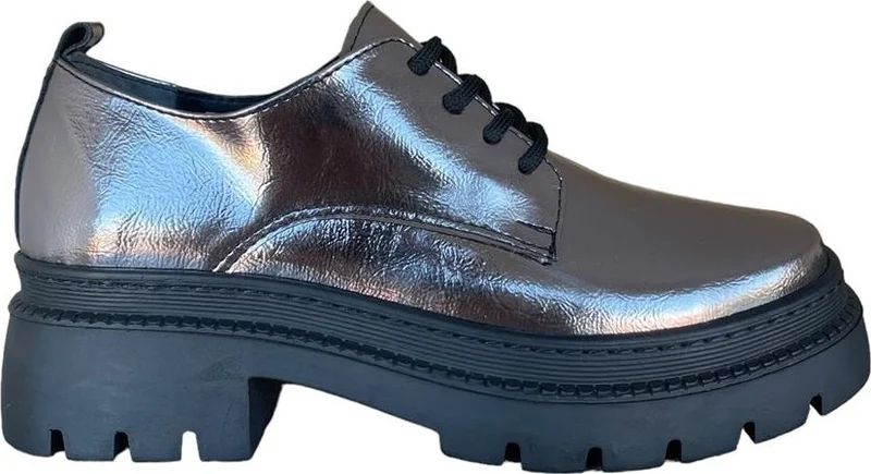Liger Lace Up High Heel Oxford Shoes For Women Bronze