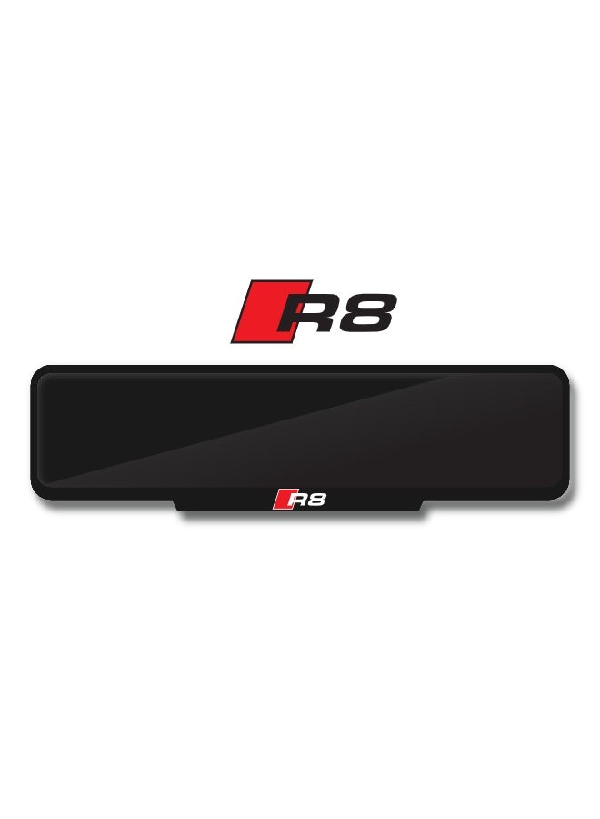 DXBSTAMPS 🏁 Custom Audi R8 Number Plate Frame – Sporty Supercar Style – Available in Sport, Square & Long Sizes – Sleek & Durable – Easy Fix with Strong Tape  - Image 1