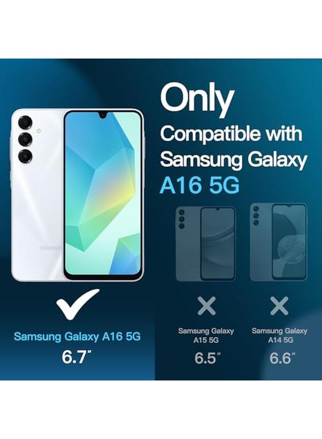 جي تيك واقي شاشة لهاتف سامسونج جالاكسي A16 5G مقاس 6.7 بوصة 9H زجاج مقوى مضاد للخدش عالي الوضوح شفاف عبوة من 3 قطع - Image 2