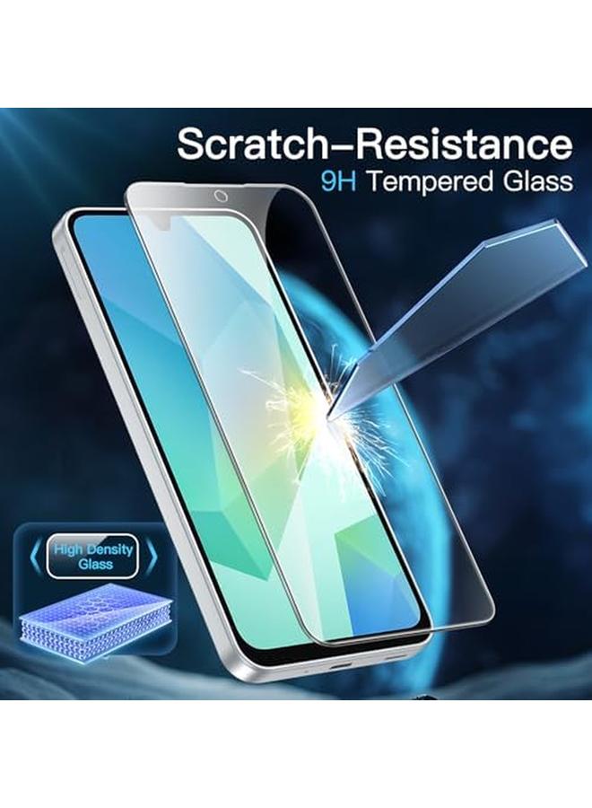 جي تيك واقي شاشة لهاتف سامسونج جالاكسي A16 5G مقاس 6.7 بوصة 9H زجاج مقوى مضاد للخدش عالي الوضوح شفاف عبوة من 3 قطع - Image 3