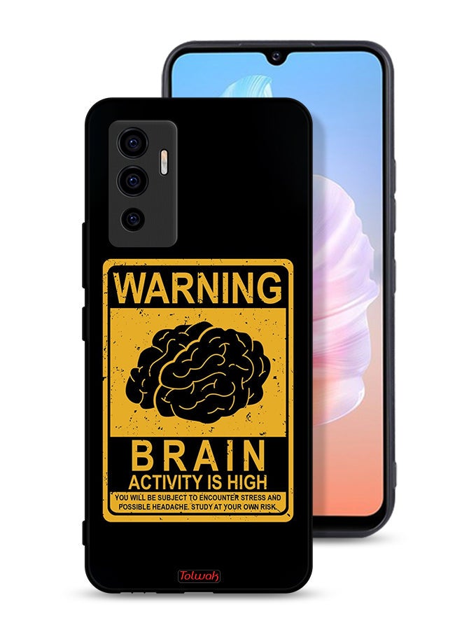 Tolwak Vivo S10e 5G Protective Case Cover Warning Brain Activity Is High - Image 1