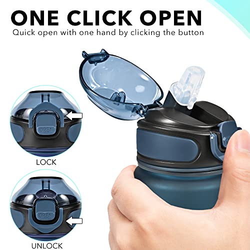 Enerbone 32 oz Drinking Water Bottle with Times to Drink and Straw, Motivational with Carrying Strap, Leakproof BPA & Toxic Free, Ensure You Drink Enough Water for Fitness Gym Outdoor - Image 5