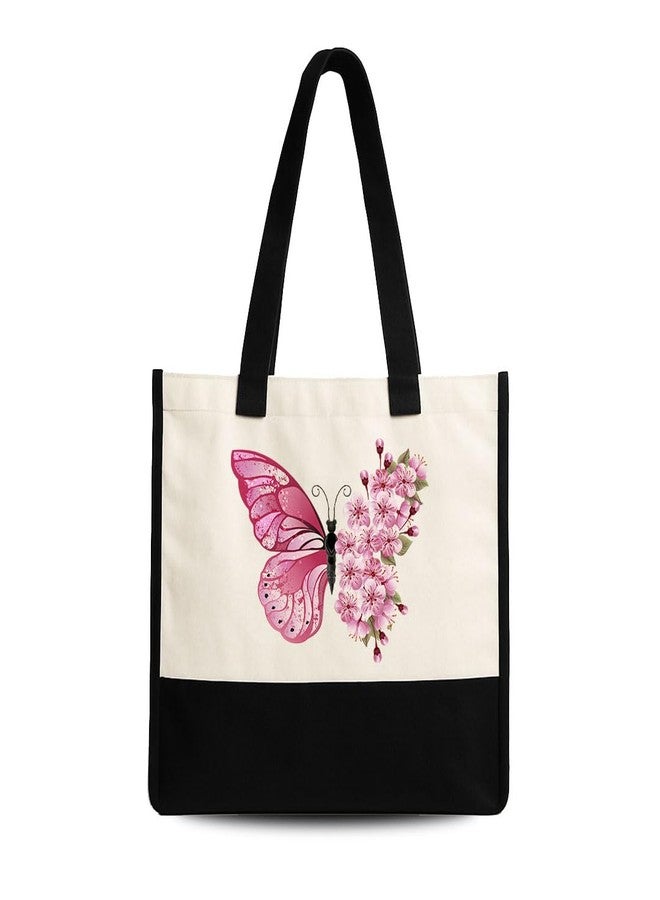 TrendoPrint حقيبة تسوق من الجوت الصديقة للبيئة من تريندوبرينت للنساء | حقيبة تسوق قابلة لإعادة الاستخدام بمقابض متينة | حقيبة يد متعددة الأغراض ذات سعة كبيرة للبقالة والمكتب والسفر والاستخدام اليومي (JB69) - Image 1