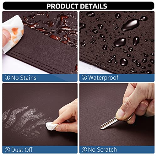 BERKSYDE Dashboard Dash Mat Cover Leather Compatible for 07-14 Chevy Tahoe Suburban Denali Avalanche GMC Yukon/XL,07-13 Chevy Silverado GMC Sierra - Image 2