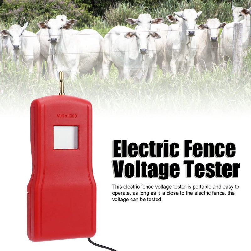 Electric Fence Voltage Tester with LCD Display for Garden and Livestock Farms Red MLD 004BR - Image 5