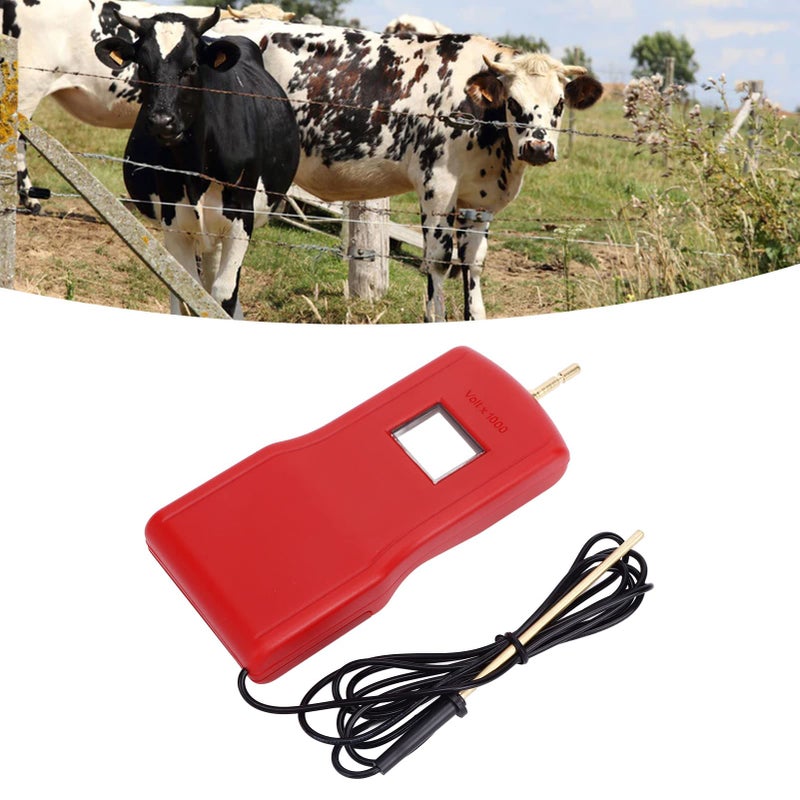 Electric Fence Voltage Tester with LCD Display for Garden and Livestock Farms Red MLD 004BR - Image 3