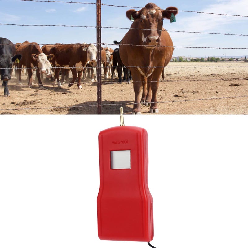 Electric Fence Voltage Tester with LCD Display for Garden and Livestock Farms Red MLD 004BR - Image 4