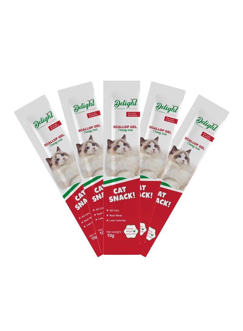 Delight Scallop Gel Creamy Treat 5 Pieces - Image 3