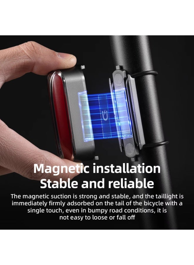 ROCKBROS Magnetic Bike Tail Light Type-C 7 modes Rechargeable LED Bicycle Rear Light for Night Riding Intelligent Brake Sensor - Image 3
