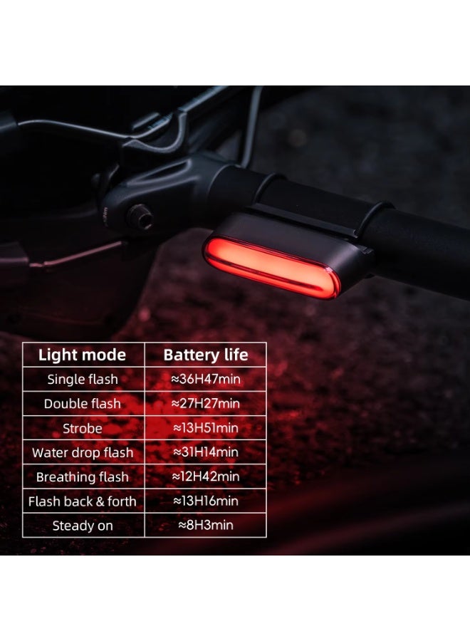ROCKBROS Magnetic Bike Tail Light Type-C 7 modes Rechargeable LED Bicycle Rear Light for Night Riding Intelligent Brake Sensor - Image 5