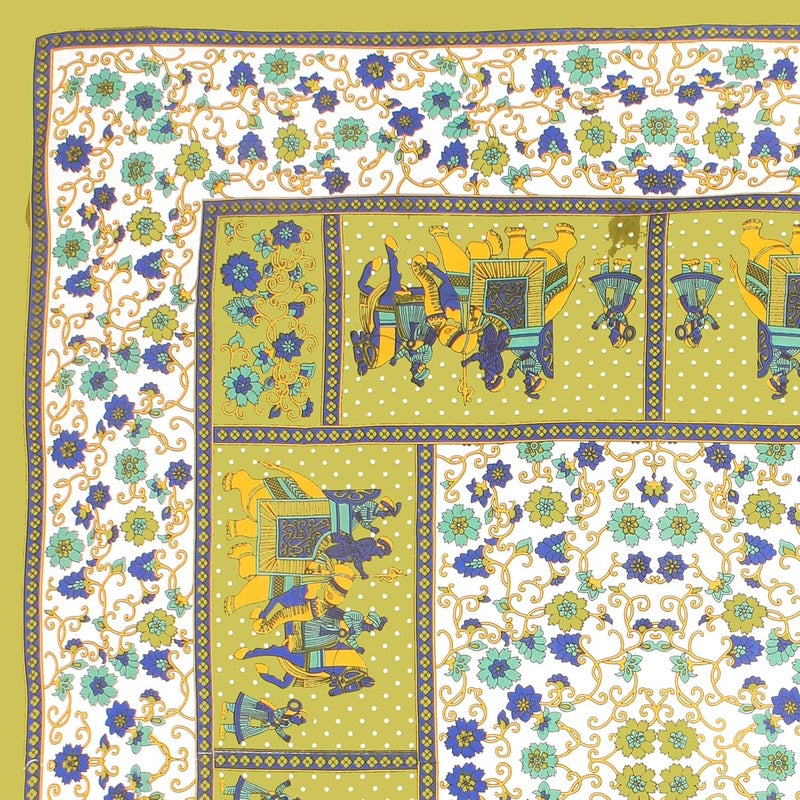 JAIPUR PRINTS 100 Cotton Rajasthani Traditional Jaipuri Queen Size Double Bedsheet with 2 Pillow Covers Queen64