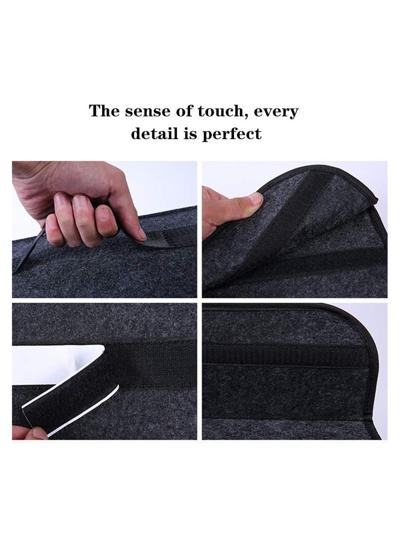 Car Soft Storage Box Trunk Bag Travel Organizer Holder Accessories Deep Grey - Image 2