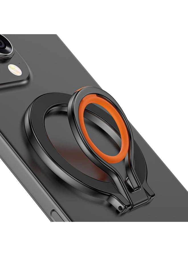 S-TOP Magnetic Phone Grip Holder for Ring Stand Holder Adjustable Kickstand for iPhone 16 Pro Max Plus 15 14 13 12, Finger Loop Stand with Silicone Finger Strap - Image 1