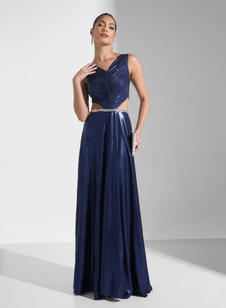 sachin and babi light blue dress DSFG Elegant Summer Blue Fairy Dress Women's Bandage Bandage Midi Dresses  Fashion Korean Casual Lace Lace-Blue, XL : Amazon.com.be: Fashion main image 0