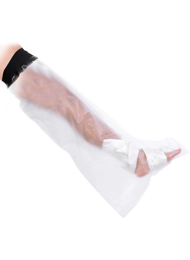 klarako Waterproof Cast Cover Adult Leg, Bandage Sealed Protector Seal Tight for Bath Shower to keep Fracture Foot Wound Leg Knee Drying Original Casting  - Image 2