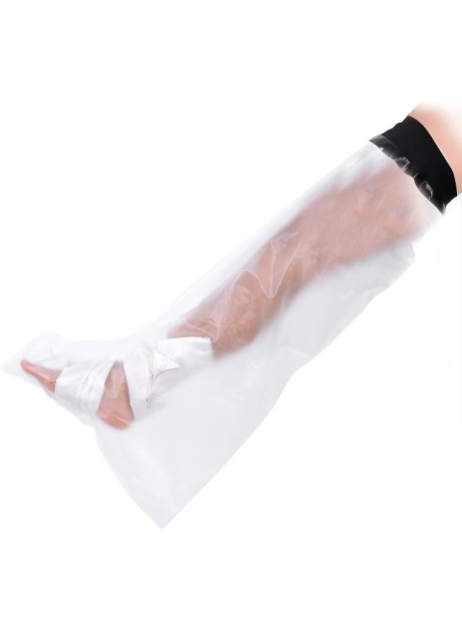 klarako Waterproof Cast Cover Adult Leg, Bandage Sealed Protector Seal Tight for Bath Shower to keep Fracture Foot Wound Leg Knee Drying Original Casting  - Image 1