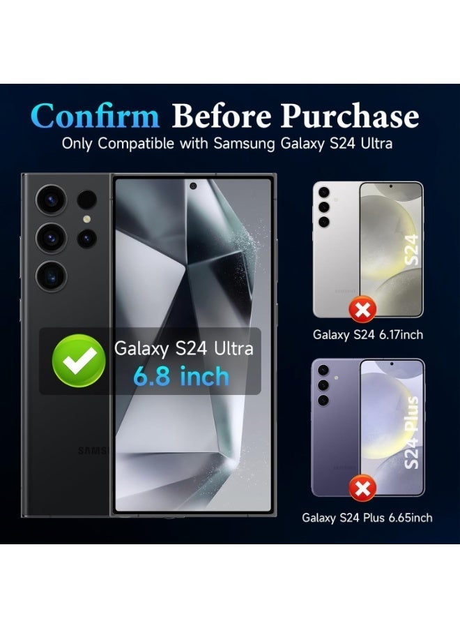 Raxoom 2-Pack Matte Hydrogel Anti-Spy Screen Protector for Galaxy S24 Ultra 6.8-Inch â€“ Flexible, Touch-Sensitive, Durable Privacy Film, Full Coverage Anti-Fingerprint Protective Shield â€“ Case Friendly, Bubble-Free, Easy Installation - Image 2