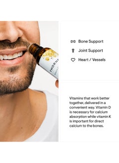 Thorne Vitamin D + K2  - 1 Fl. Oz. 30 ml Dietary Supplement  - Image 2