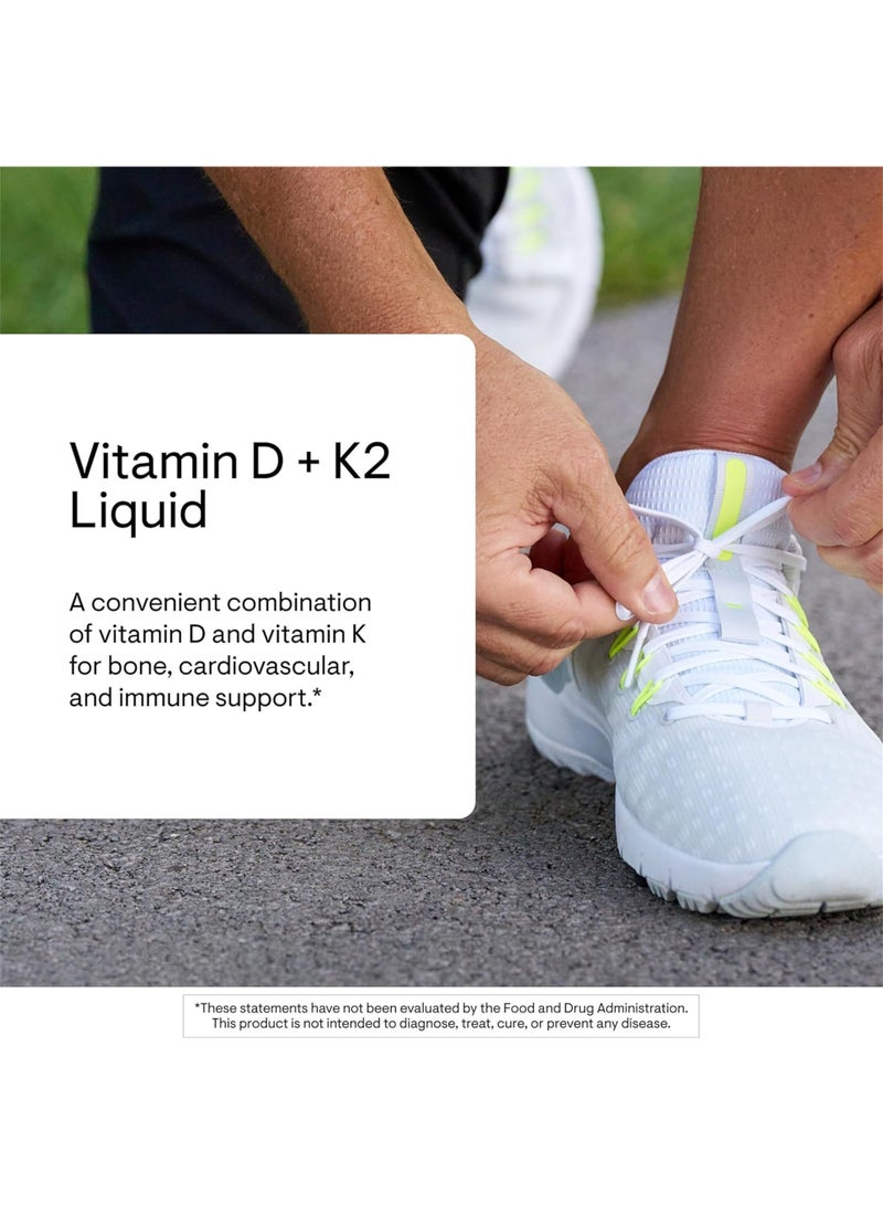 Thorne Vitamin D + K2  - 1 Fl. Oz. 30 ml Dietary Supplement - Image 3