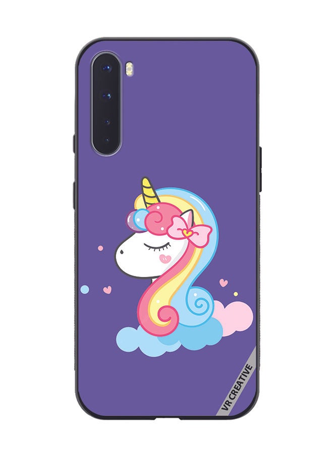 VR CREATIVE Protective Case Cover For OnePlus Nord Unicorn Design Multicolour - Image 1
