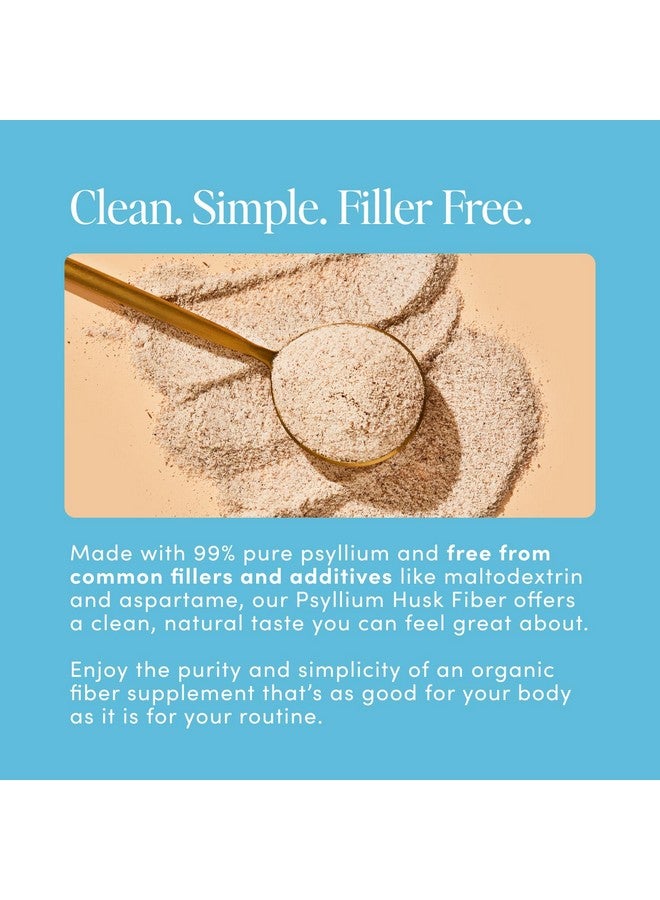 Fiber Rescue (6g Per Serving) - Psyllium Husk Powder for Digestive Health & Bloating Relief, Sugar Free Lemonade Prebiotic Soluble Fiber Powder, Non-GMO Fiber Supplement, Gluten Free - 30 Servings - Image 5