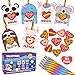 SURCVIO 24 Pack Unicorn Valentines Day Cards for Kids 24 Rainbow Pencils 24 Heart Erasers Stationery Valentines Classroom Exchange Party Favors Valentines Card Gifts for Boys Girls School - Image 2