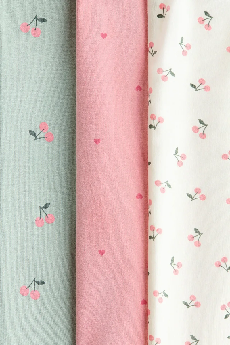 اتش اند ام عبوة من 3 لغينغز من القطن