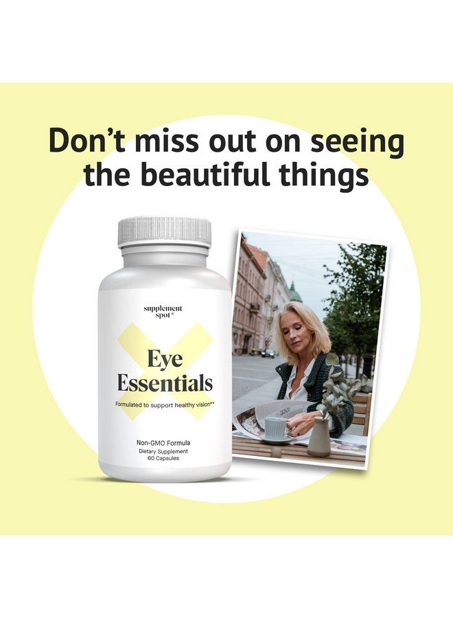 Supplement Spot Eye Essentials Eye Supplements For Adults Eye Vitamins & Multi Minerals Supplement W/Vitamin A Bilberry Extract Zinc & Antioxidants For Eye Health Eye Care Products (60 Caps.) - Image 5