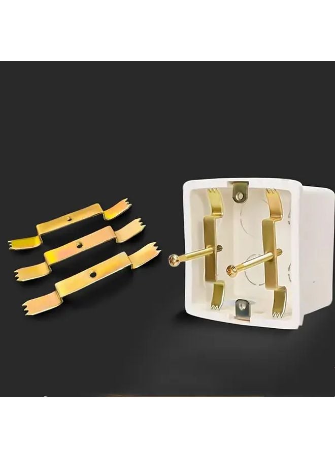 10pcs Heavy Duty Metal Electrical Outlet Repair Clips 86 Type Junction Box Mounting Hardware - Image 3