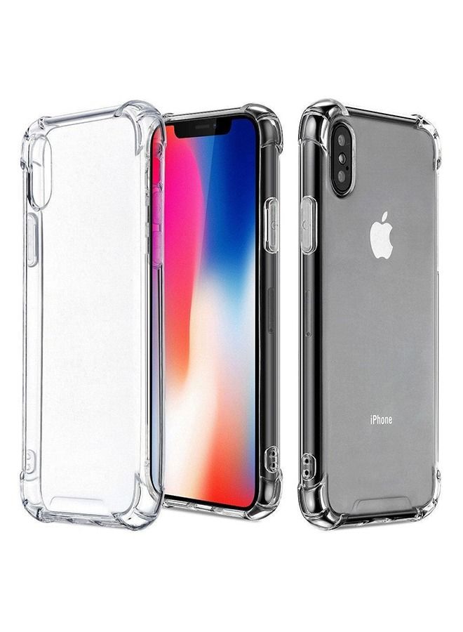 غطاء خلفي لهاتف آيفون X / 10 شفاف