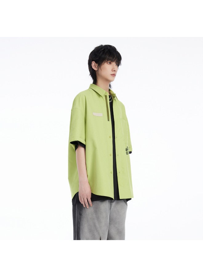 EPTISON Summer Shirt Short Sleeve Printed Subtle Pattern Loose Streetwear Unisex Couple's Base Tee Fashion - Image 5