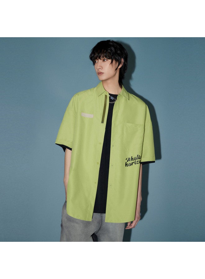 EPTISON Summer Shirt Short Sleeve Printed Subtle Pattern Loose Streetwear Unisex Couple's Base Tee Fashion - Image 3