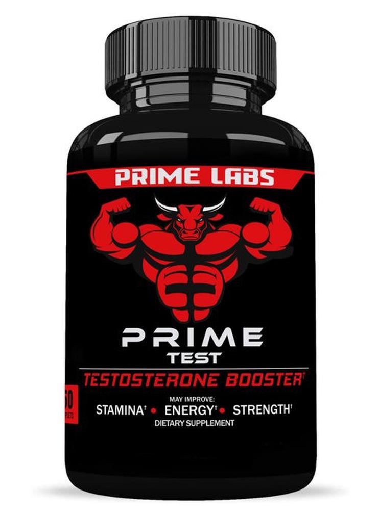 PRIME LABS Men's Testosterone Booster - Stamina, Endurance, & Strength - 60 Caplets - Image 1