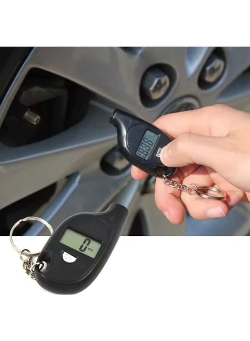 Mini Keychain Style Air Pressure Tester Meter 2-150 PSI Kpa Bar Cm2 Digital LCD Display Car Tire Pressure Inspection Tool - Image 4