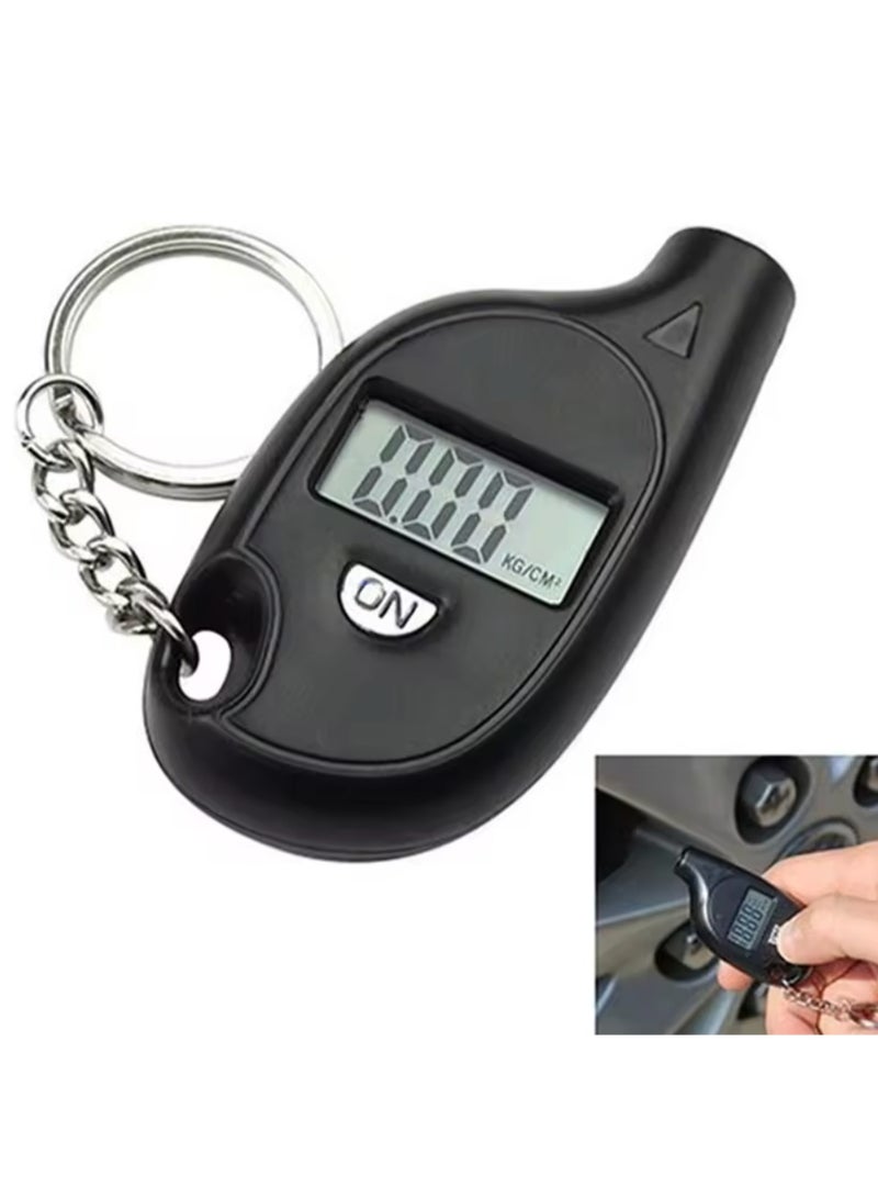 Mini Keychain Style Air Pressure Tester Meter 2-150 PSI Kpa Bar Cm2 Digital LCD Display Car Tire Pressure Inspection Tool - Image 1