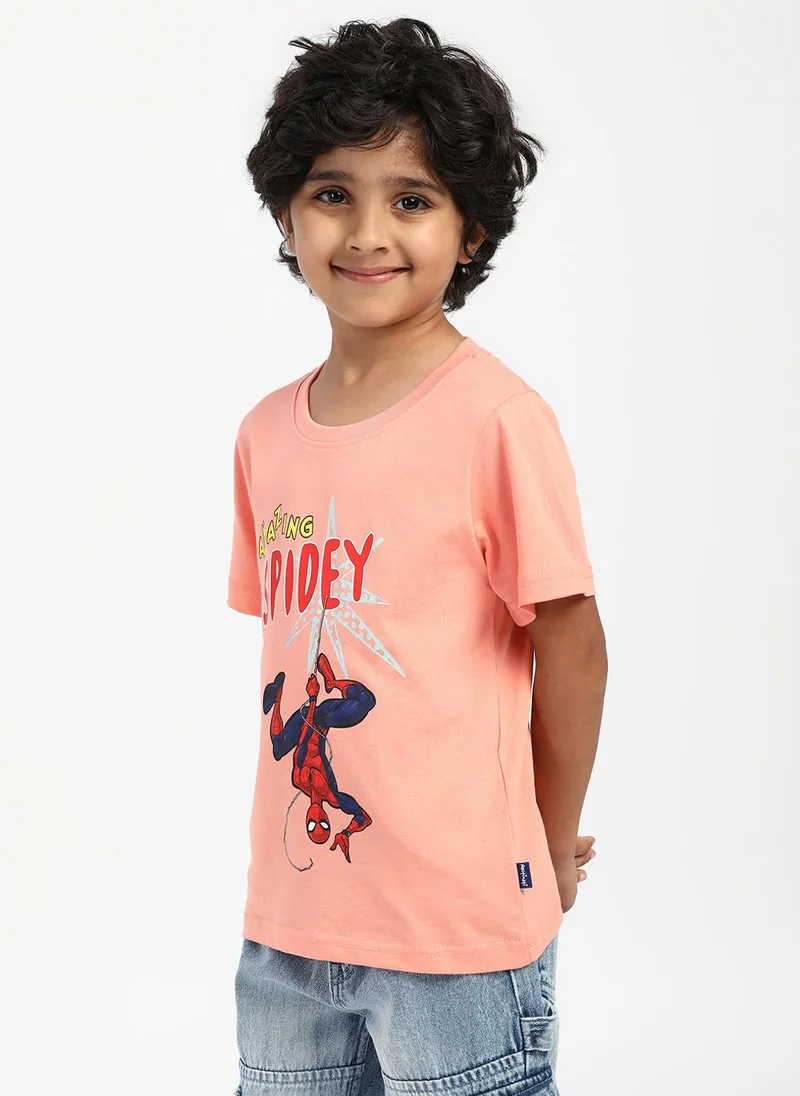 نوتيناتي Nautinati Girls' Single Jersey Cotton Minnie Mouse Print Sequin Party Dress