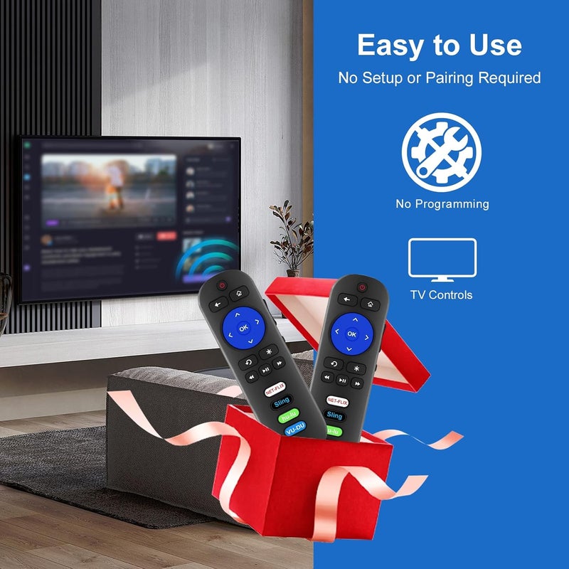 Yimaut Replacement Remote Compatible with Westinghouse Roku TV, Universal for Westinghouse Roku TV Remote Control with Netflix Sling hulu VUDU Shortcuts Key - No Setup Required - Image 4