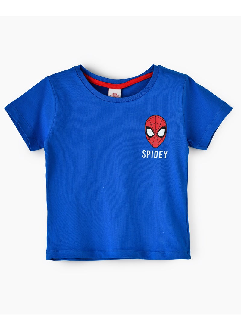 Marvel Spider Man Cotton Blue Half Sleeve Round Neck Printed T-shirt For Boys - pzsku/Z6E46873DF156867E1172Z/45/_/1728981248/1078390e-6759-48ce-a8eb-8b33691dceda