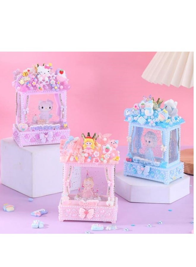 Girl's Creative Handmade Material Bag Making Night Light Birthday Gift Toy  - Image 3