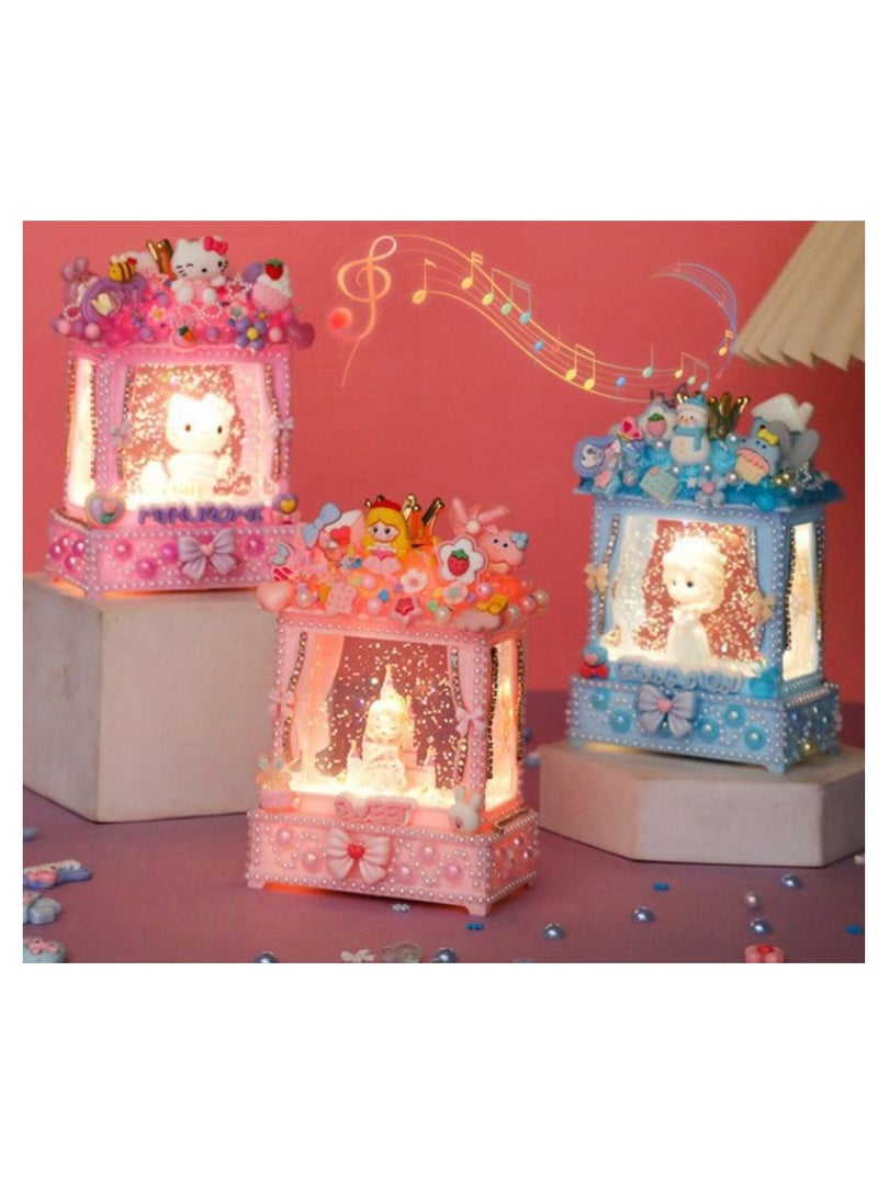 Girl's Creative Handmade Material Bag Making Night Light Birthday Gift Toy  - Image 4