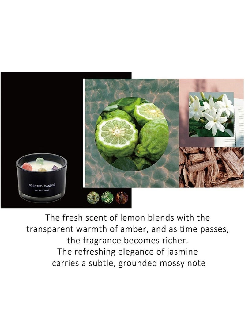 Bukela Scented Candle, Long Lasting Soy Wax Aromatherapy Fragrance Candle for Home Office Spa Room Decor 90g Black - Image 3