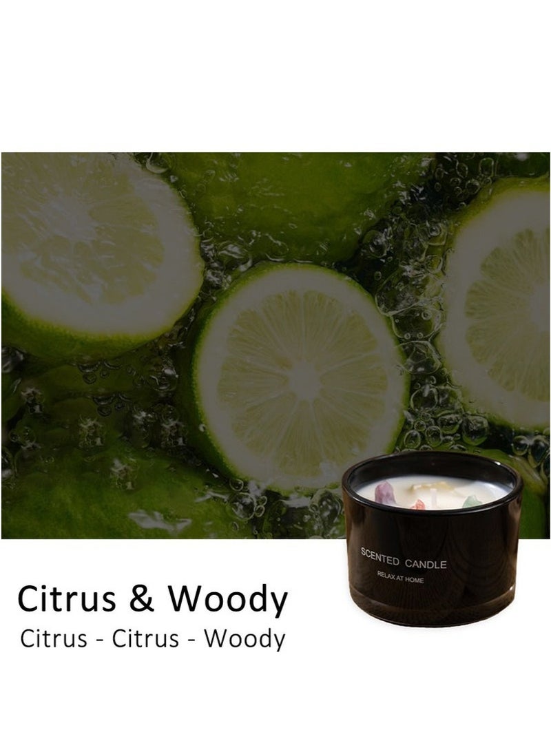 Bukela Scented Candle, Long Lasting Soy Wax Aromatherapy Fragrance Candle for Home Office Spa Room Decor 90g Black - Image 2